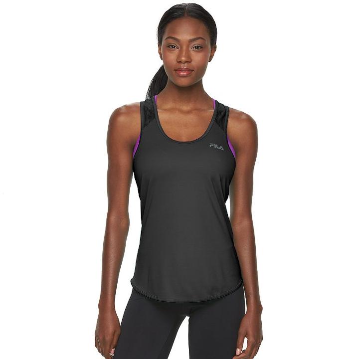 Women's Fila Sport&reg; Essential Workout Tank Top, Size: Xl, Black