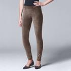 Simply Vera Vera Wang Women's Corduroy Leggings, Size: Xl, Grey Other