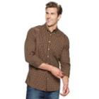 Big & Tall Sonoma Goods For Life&trade; Flexwear Poplin Button-down Shirt, Men's, Size: 3xl Tall, Med Brown
