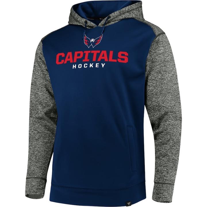 Men's Washington Capitals Static Hoodie, Size: Large, Med Grey