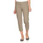 Women's Apt. 9&reg; Torie Modern Fit Capri Dress Pants, Size: 8, Grey