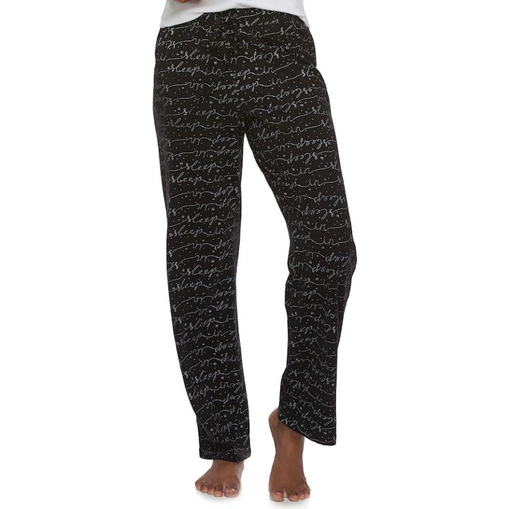 Women's Sonoma Goods For Life&trade; Knit Pants, Size: Xs, Black