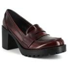 Dolce By Mojo Moxy Jukebox Women's Chunky-heel Loafers, Girl's, Size: Medium (8), Dark Red
