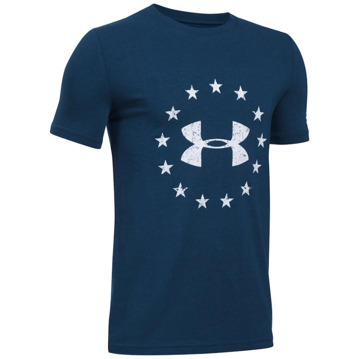Boys 8-20 Under Armour Freedom Logo Tee, Size: Xl, Blue (navy)