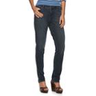 Women's Chaps Classic Fit Slim-leg Jeans, Size: 2, Blue