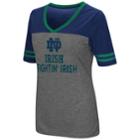 Women's Campus Heritage Notre Dame Fighting Irish Varsity Tee, Size: Xxl, Silver