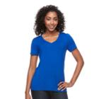 Women's Apt. 9&reg; Essential V-neck Tee, Size: Xl, Blue