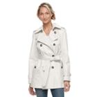 Women's Towne By London Fog Double-breasted Trench Coat, Size: Small, Med Beige
