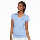 Women's Pebble Beach Performance Banded Golf Polo, Size: Small, Brt Purple
