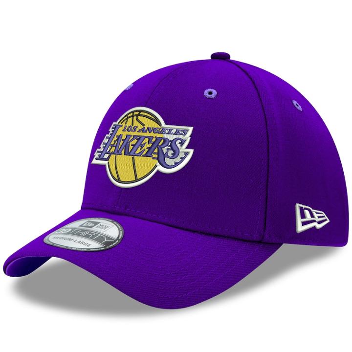 Adult New Era Los Angeles Lakers 39thirty Team Classic Flex-fit Cap, Men's, Size: L/xl, Multicolor