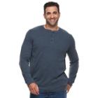 Big & Tall Croft & Barrow&reg; Classic-fit Stretch Henley, Men's, Size: 3xl Tall, Blue (navy)