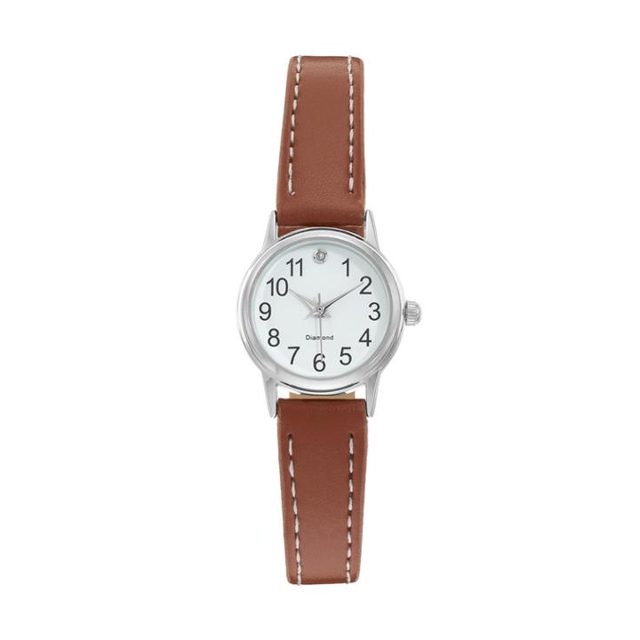 Women's Diamond Watch, Brown