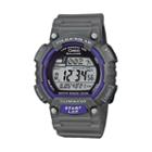 Casio Men's Tough Solar Digital 120-lap Chronograph Watch, Grey