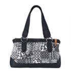 Donna Sharp Reese Quilted Patchwork Satchel, Women's, Domino