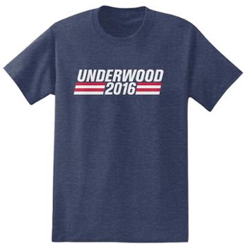 Big & Tall House Of Cards Underwood 2016 Tee, Men's, Size: 3xl, Light Blue
