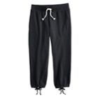 Girls 7-16 So&reg; Faux-bow Back Jogger Pants, Size: 10, Black