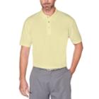 Men's Grand Slam Off Course Textured Golf Polo, Size: Xl, Yellow