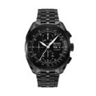 Bulova Men's Accu Swiss Automatic Stainless Steel Watch, Black