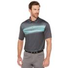 Grand Slam, Men's Regular-fit Wave Sublimated Driflow Performance Golf Polo, Size: Medium, Grey Other