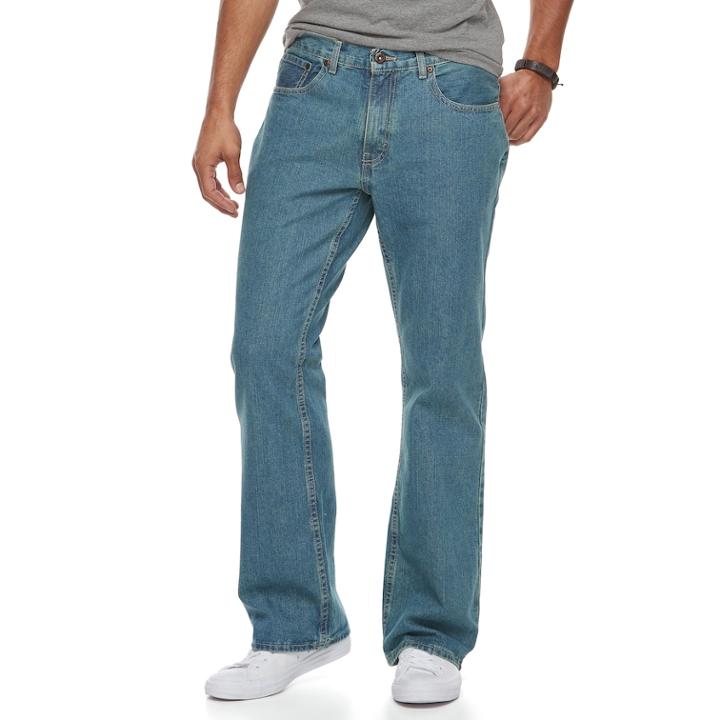 Men's Urban Pipeline&reg; Relaxed-fit Bootcut Jeans, Size: 32x32, Light Blue
