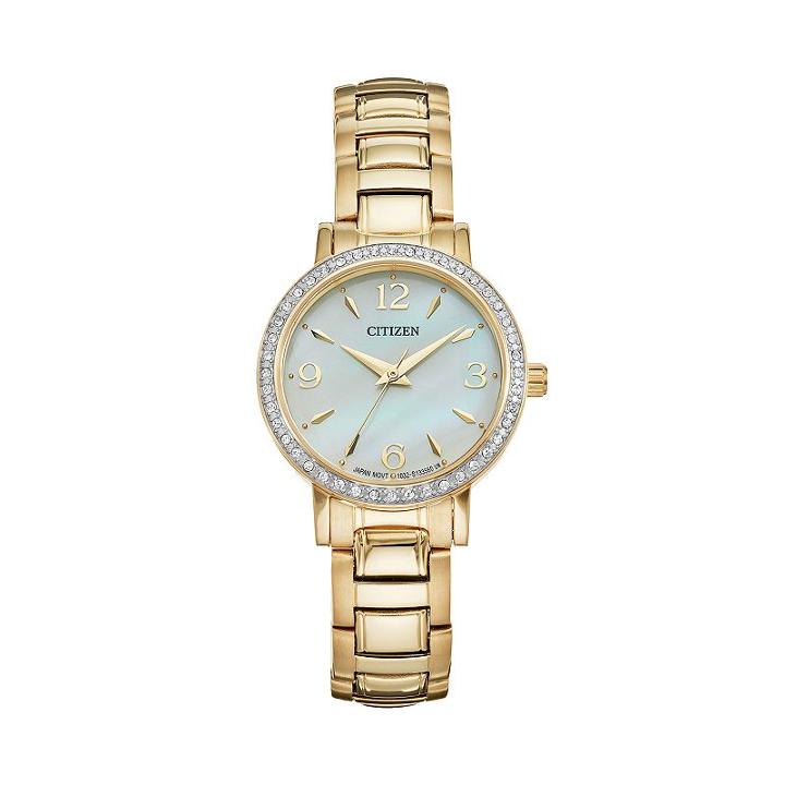 Citizen Women's Stainless Steel Watch - El3042-50y, Yellow