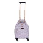 Jenni Chan Aria Snowflake 15-inch Spinner Luggage Tote, Adult Unisex, Size: Xs Carryon, Grey