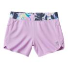 Girls 7-16 Fila Sport&reg; Patterned Waistband Runner Shorts, Girl's, Size: M(10-12), Lt Purple