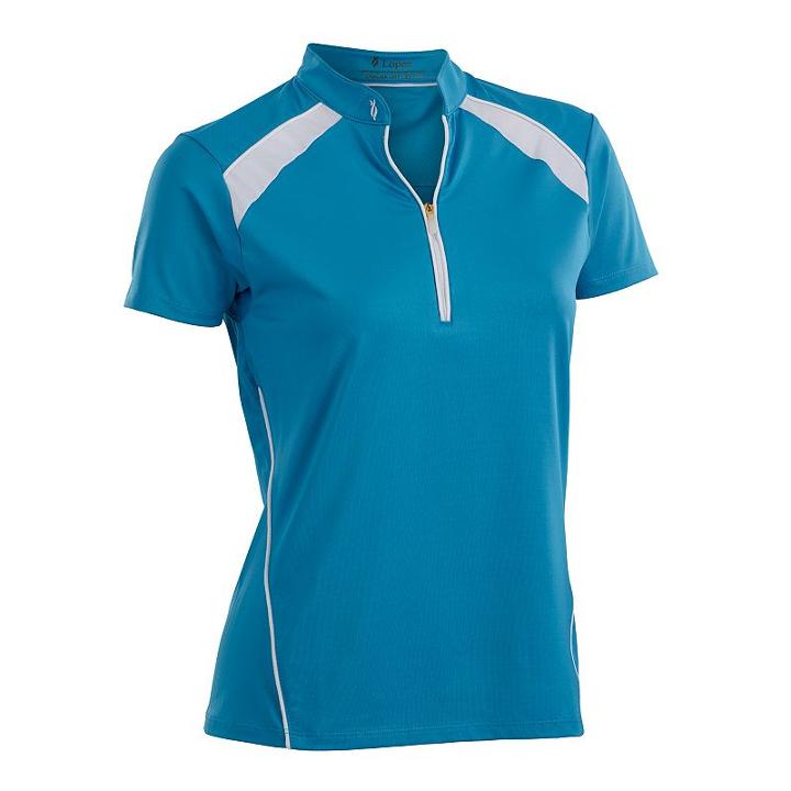 Women's Nancy Lopez Sporty Short Sleeve Golf Polo, Size: Medium, Blue