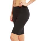 Women's Balance Collection Fitted Bermuda Workout Shorts, Size: Small, Black