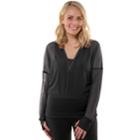 Women's Soybu Gossomer Hooded Pullover, Size: Small, Black