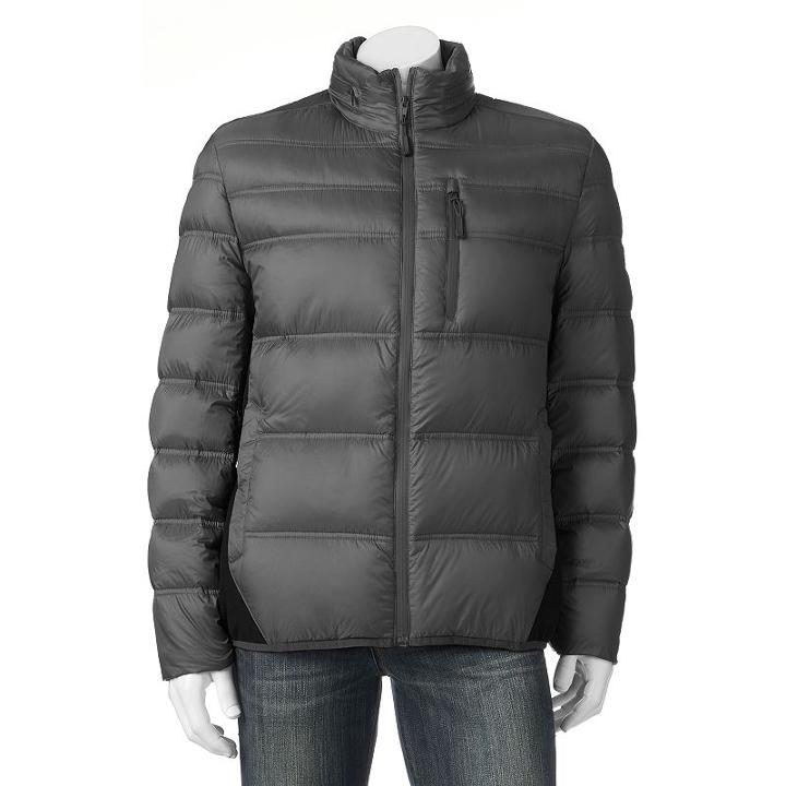 Men's Towne Hipster Puffer Coat, Size: Small, Dark Grey