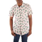 Men's Dinosaur Button-down Shirt, Size: Xl, Pink