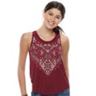 Juniors' Mudd&reg; Weekend Tank, Teens, Size: Xl, Dark Pink