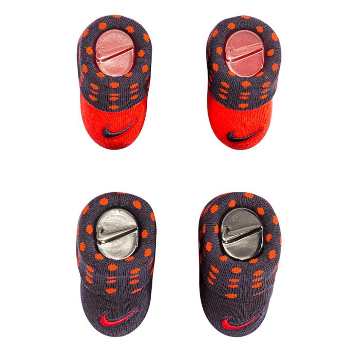 Baby Boy Nike 2-pack Red & Gray Dot Booties