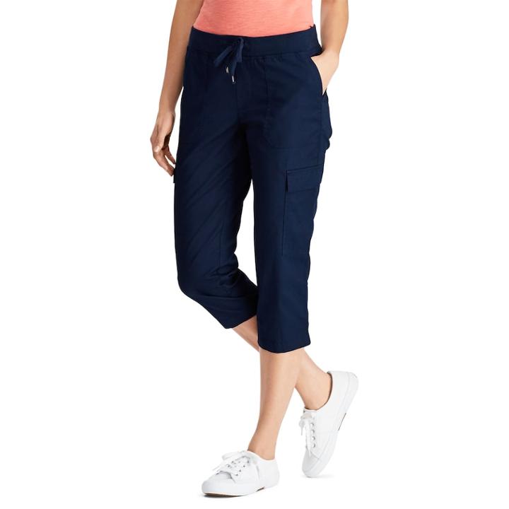 Petite Chaps Capri Cargo Pants, Women's, Size: Xs Petite, Blue