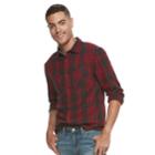 Men's Urban Pipeline&reg; Awesomely Soft Ultimate Plaid Flannel Shirt, Size: Small, Med Red