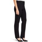 Women's Gloria Vanderbilt Amanda Slimming High-waisted Ponte Pants, Size: 18 Short, Black