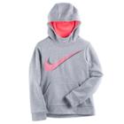 Girls 7-16 Nike Swoosh Therma Fleece Hoodie, Size: Medium, Grey Other