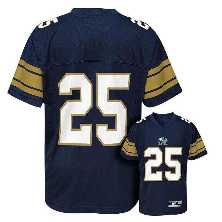 Boys 8-20 Notre Dame Fighting Irish Replica Football Jersey, Boy's, Size: Xl(18/20), Blue