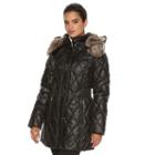 Women's Apt. 9&reg; Hooded Quilted Puffer Jacket, Size: Xl, Black