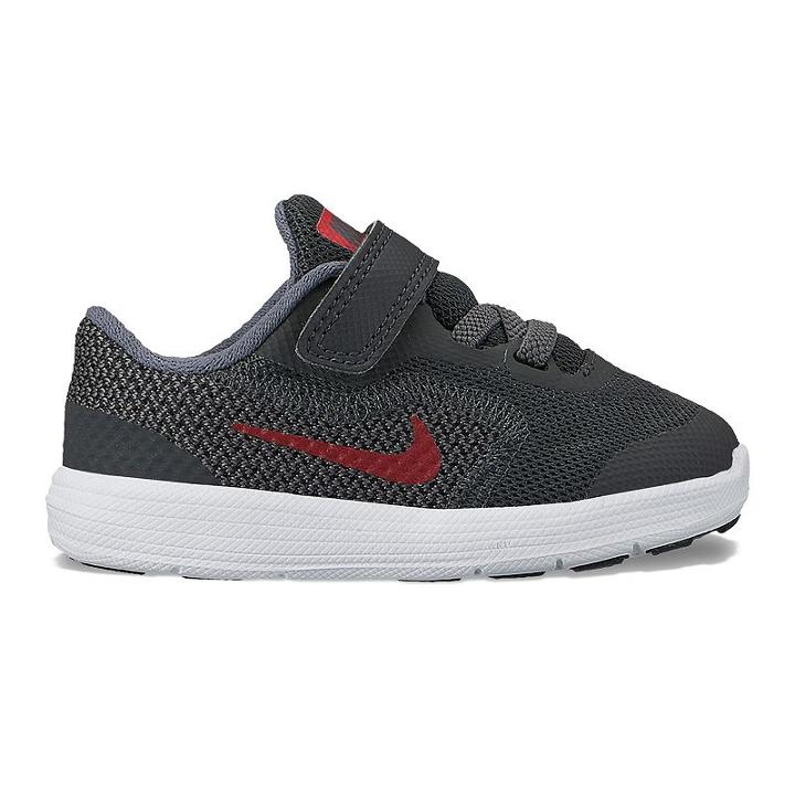 Nike Revolution 3 Baby / Toddler Boys' Athletic Shoes, Size: 8 T, Grey (charcoal)
