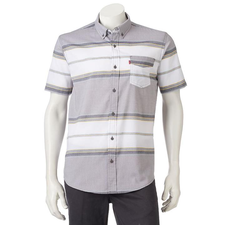 Men's Levi's&reg; Wayland Button-down Shirt, Size: Medium, Grey Other
