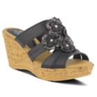 Spring Step Rositsa Women's Wedge Sandals, Size: 40, Black