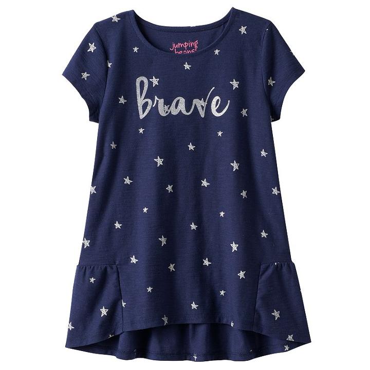 Girls 4-10 Jumping Beans&reg; Peplum Back Tunic, Girl's, Size: 10, Blue