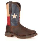 Durango Rebel Texas Flag Men's Steel-toe Western Boots, Size: 13 Wide, Brown