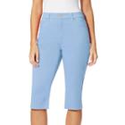 Women's Gloria Vanderbilt Amanda Skimmer Pants, Size: 6, Light Blue