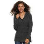 Women's Sonoma Goods For Life&trade; Supersoft Hoodie, Size: Medium, Dark Grey
