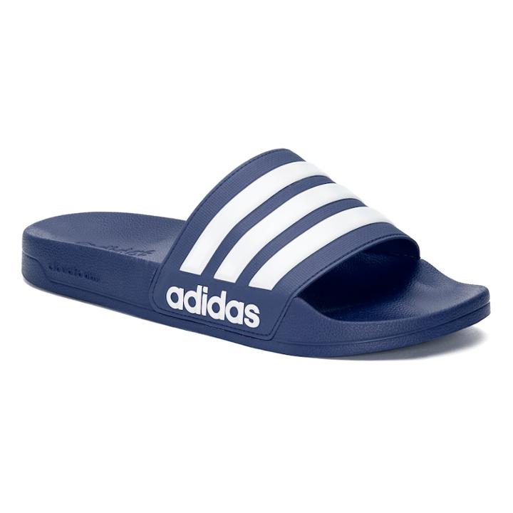 Adidas Adilette Cloudfoam Men's Slide Sandals, Size: 10, Blue (navy)