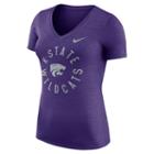 Women's Nike Kansas State Wildcats Dri-fit Touch Tee, Size: Medium, Purple