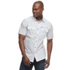 Men's Rock & Republic Geo-print Button-down Shirt, Size: Xl, White